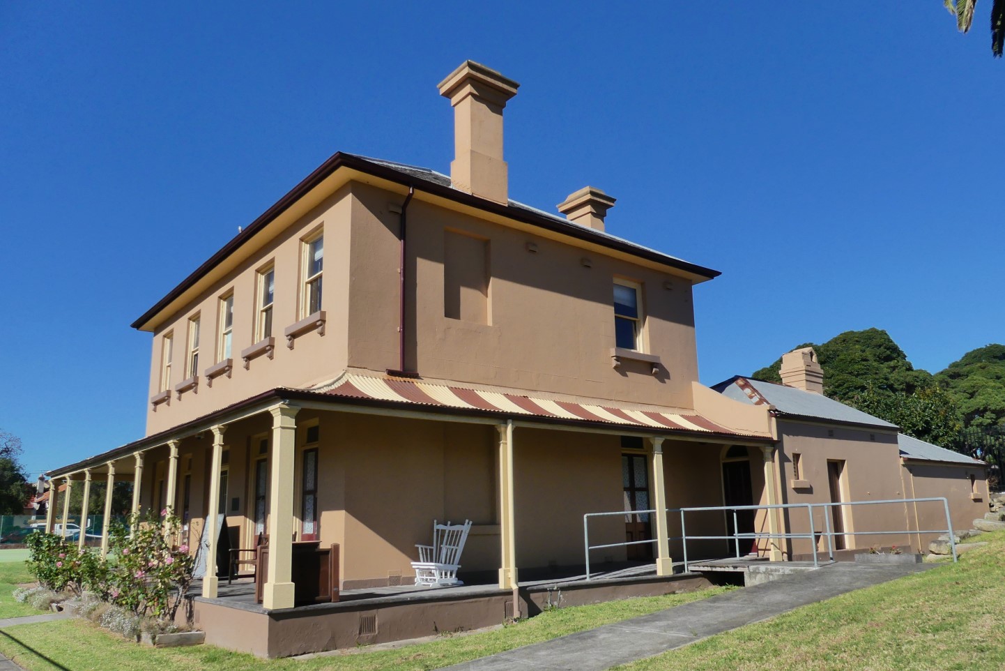 Thirning Villa. The location of the Ashfield & Districts Historical Society's Rooms in Pratten Park.